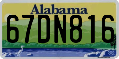 AL license plate 67DN816
