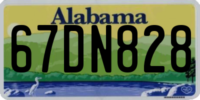 AL license plate 67DN828