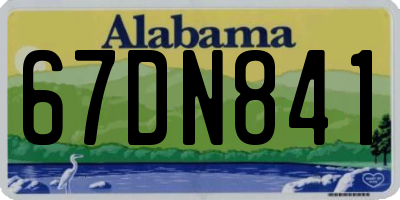 AL license plate 67DN841