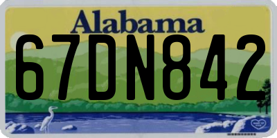 AL license plate 67DN842