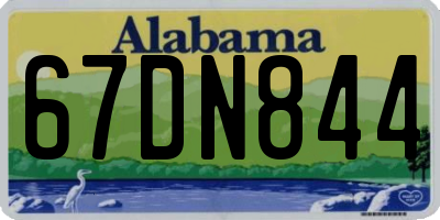 AL license plate 67DN844