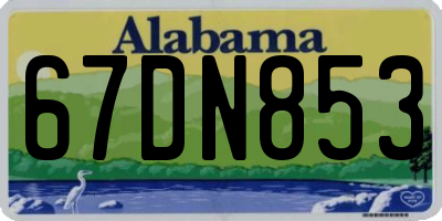 AL license plate 67DN853