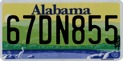 AL license plate 67DN855
