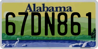 AL license plate 67DN861