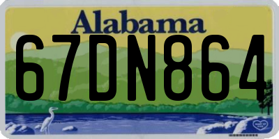 AL license plate 67DN864