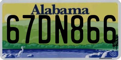 AL license plate 67DN866