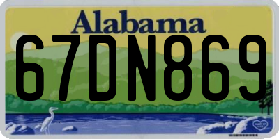 AL license plate 67DN869