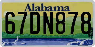 AL license plate 67DN878