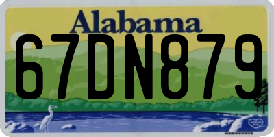 AL license plate 67DN879