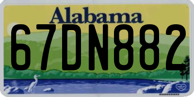 AL license plate 67DN882