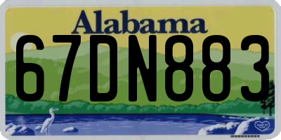 AL license plate 67DN883