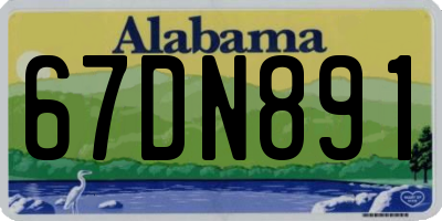 AL license plate 67DN891