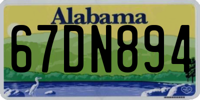AL license plate 67DN894
