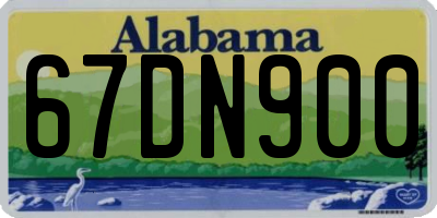 AL license plate 67DN900