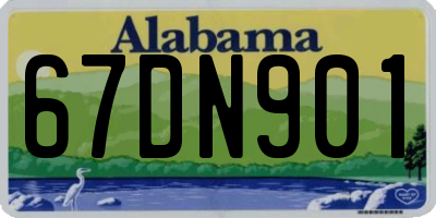 AL license plate 67DN901