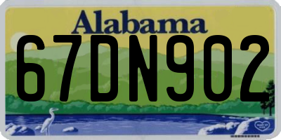 AL license plate 67DN902