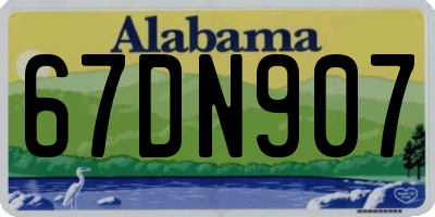 AL license plate 67DN907