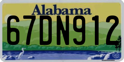 AL license plate 67DN912