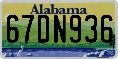AL license plate 67DN936