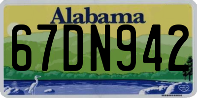 AL license plate 67DN942