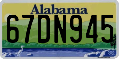 AL license plate 67DN945