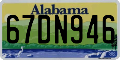 AL license plate 67DN946