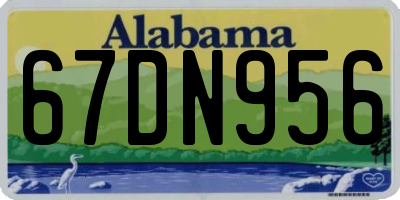 AL license plate 67DN956