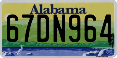 AL license plate 67DN964