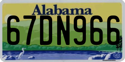 AL license plate 67DN966