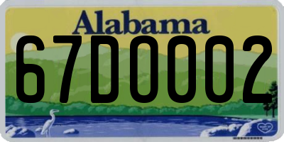 AL license plate 67DO002