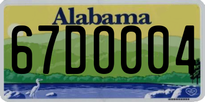 AL license plate 67DO004