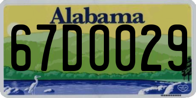 AL license plate 67DO029