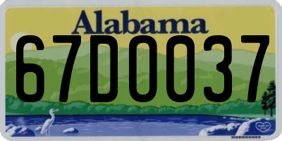 AL license plate 67DO037