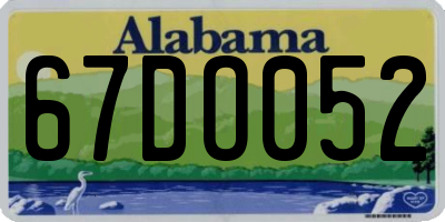 AL license plate 67DO052