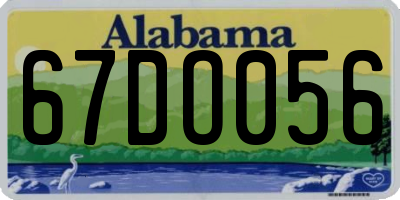 AL license plate 67DO056