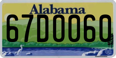 AL license plate 67DO060