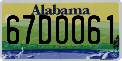 AL license plate 67DO061