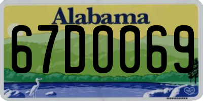AL license plate 67DO069