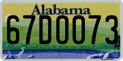 AL license plate 67DO073