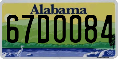 AL license plate 67DO084