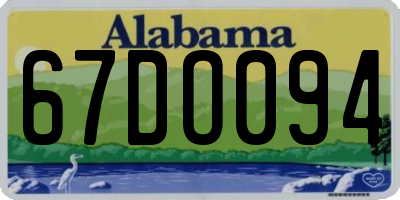 AL license plate 67DO094