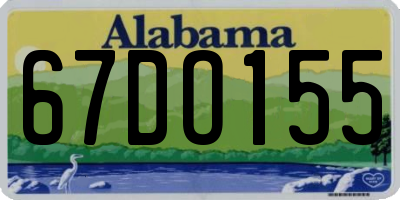 AL license plate 67DO155