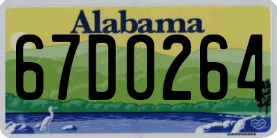 AL license plate 67DO264