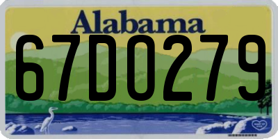 AL license plate 67DO279