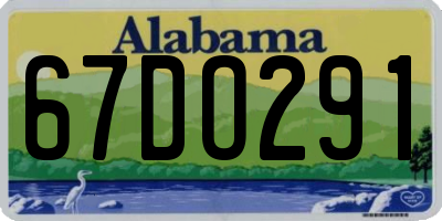 AL license plate 67DO291