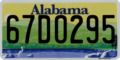 AL license plate 67DO295
