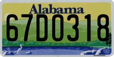 AL license plate 67DO318