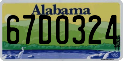 AL license plate 67DO324