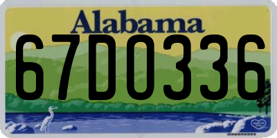 AL license plate 67DO336