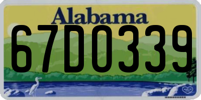 AL license plate 67DO339